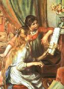 Pierre-Auguste Renoir Two Girls at the Piano oil painting artist